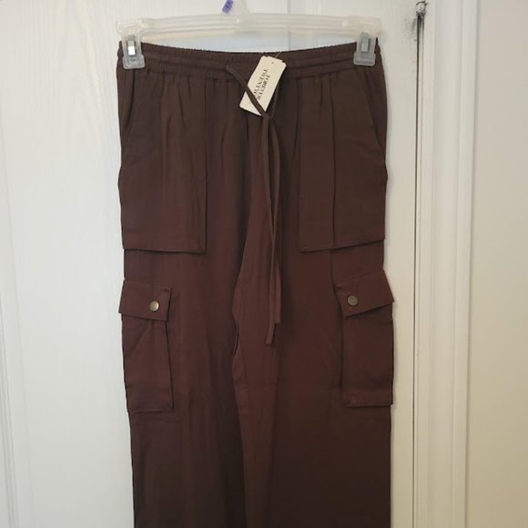 Forevertwenty One - Brown Ladies pants vintage retro XS straight legs - Picture 1 of 2